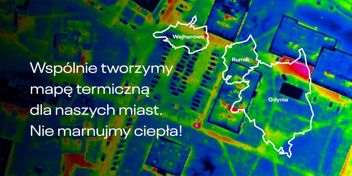 Gdynię, Rumię, Redę i Wejherowo czekają naloty samolotowe, w wyniku których powstaną mapy termowizyjne budynków i sieci ciepłowniczej